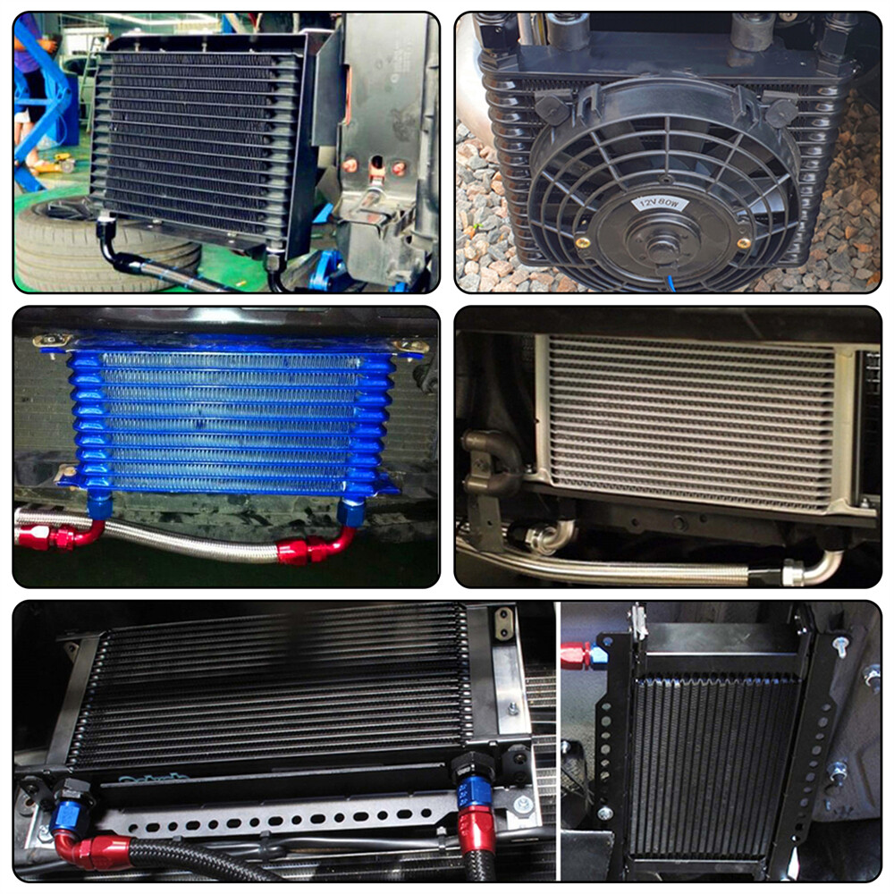 AN10 Universal 25 Row Oil Cooler Kit Kit Thermostatic 73 ±0.5° 7