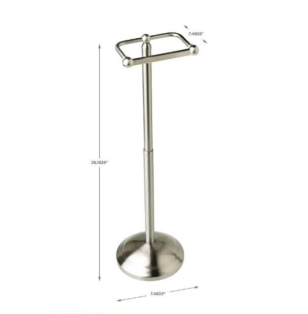 Delta Telescoping FreeStanding Toilet Paper Holder Brushed Nickel