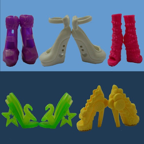 5pairs High Heel Shoes For Monster Demon Doll Sandals For 11.5" Doll 1/6 Dolls - Picture 8 of 9