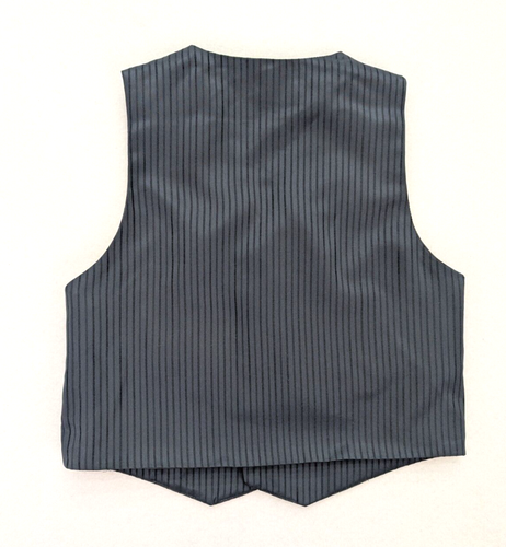 Gino Giovanni Boy's Suit Vest Size 10 Gray Pinstripe Waistcoat - Picture 9 of 10