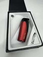 Vector Coup - Single Jet Flame Torch Lighter - Red and Black - New