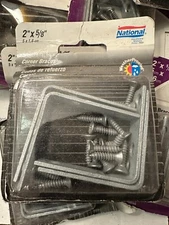 Lot of 50 2 x 5/8 Inch corner angle bracket brace