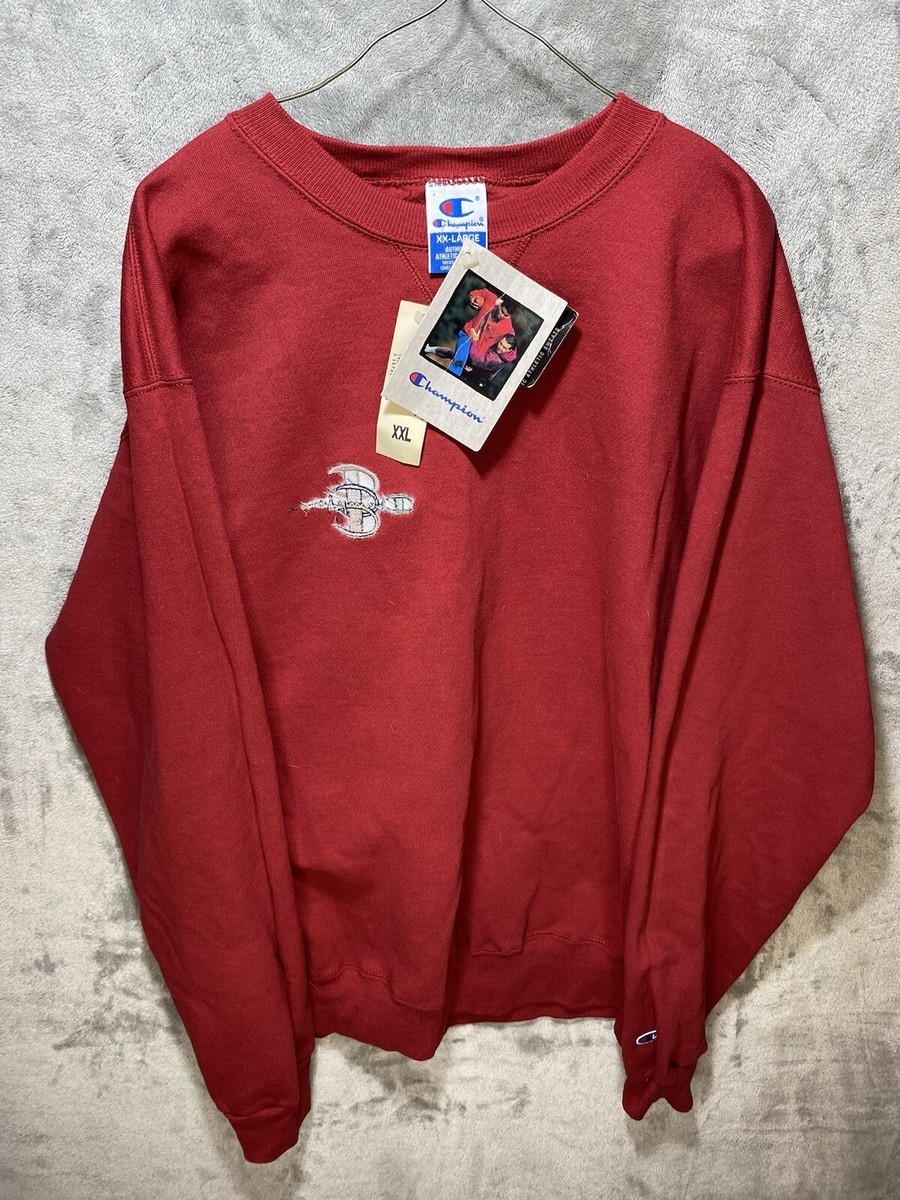 Rare Embroidery Error Vintage 90s Red Champion Sweatshirt Size Xxl Rare Embroidery Error Vintage 90s Red Champion Sweatshirt Size Xxl