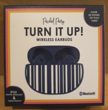 Packed Party Turn It Up Wireless Earbuds Bluetooth - Stripe Case