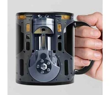 Mechanic Engine Coffee Mug - Engine Piston Black Coffee Mug 11oz 15oz