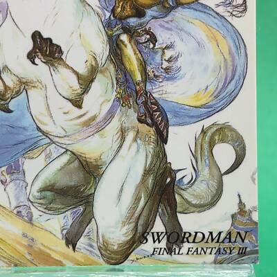 SWORDMAN 295 FINAL FANTASY Art Museum Card Yoshitaka Amano FF3 | eBay