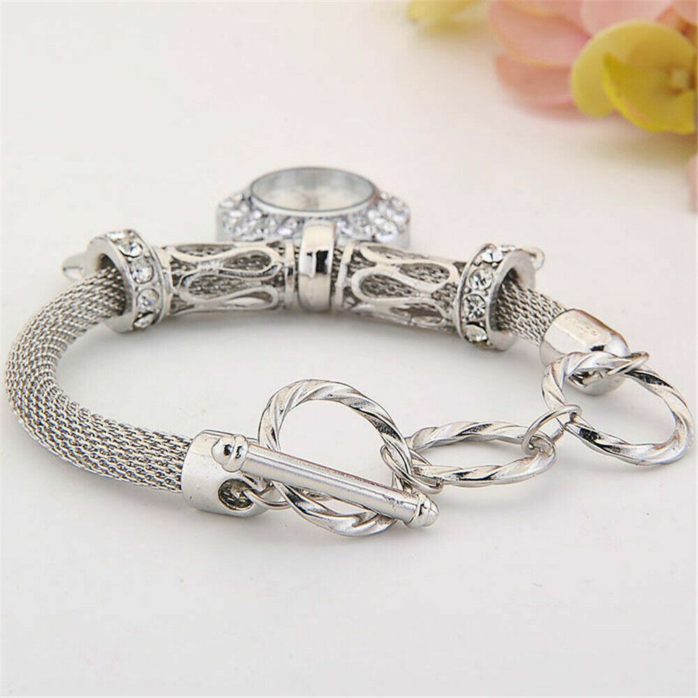 New Bracelet Wrist Watch for woman silver gold bangle band  display picture 1