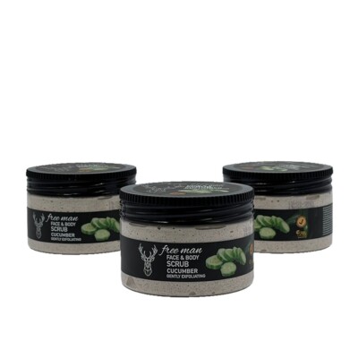 Freeman - Gurke/Cucumber Face & Body Scrub Peeling 300ml (3Stück)