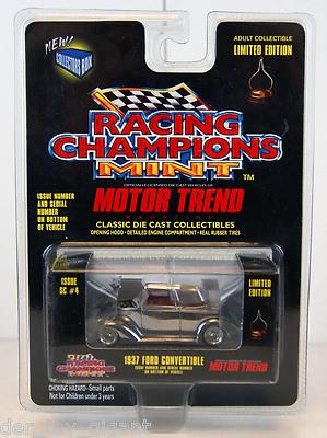 Racing Champions Mint - Motor Trend Magazine - 1937 Ford Convertible - 1:58