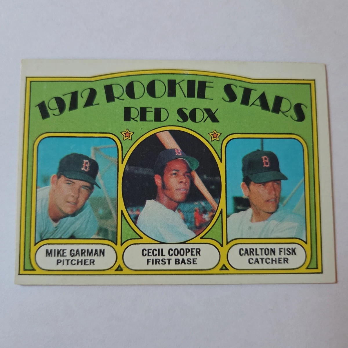 Topps Carlton Fisk Baseball 1972 Season Sports Trading Cards 