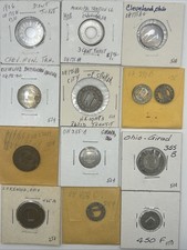 Ohio Transit Transportation Tokens Lot Of 13