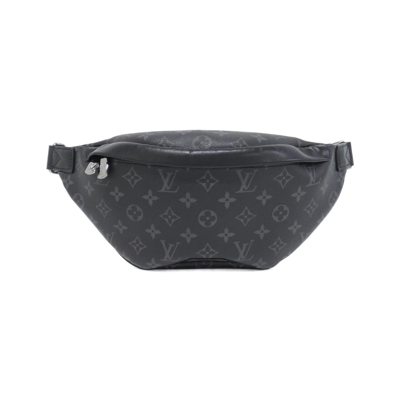 Louis Vuitton Discovery Monogram Shoulder Bag Men Black One Size