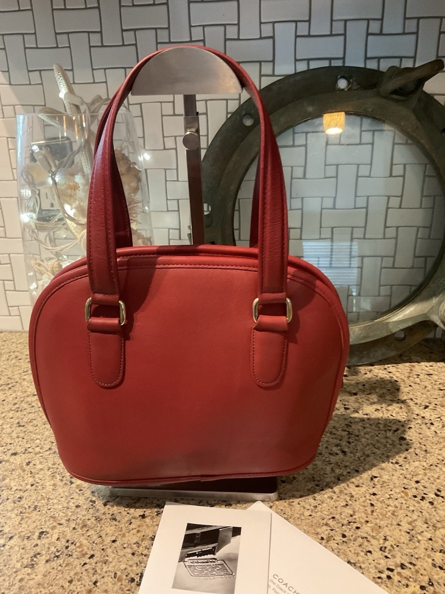 COACH VINTAGE Peitite PELHAM Glovetanned LEATHER DOMED BAG 9959