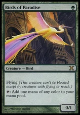 MTG English Birds of Paradise NM Foil 10th Edition
