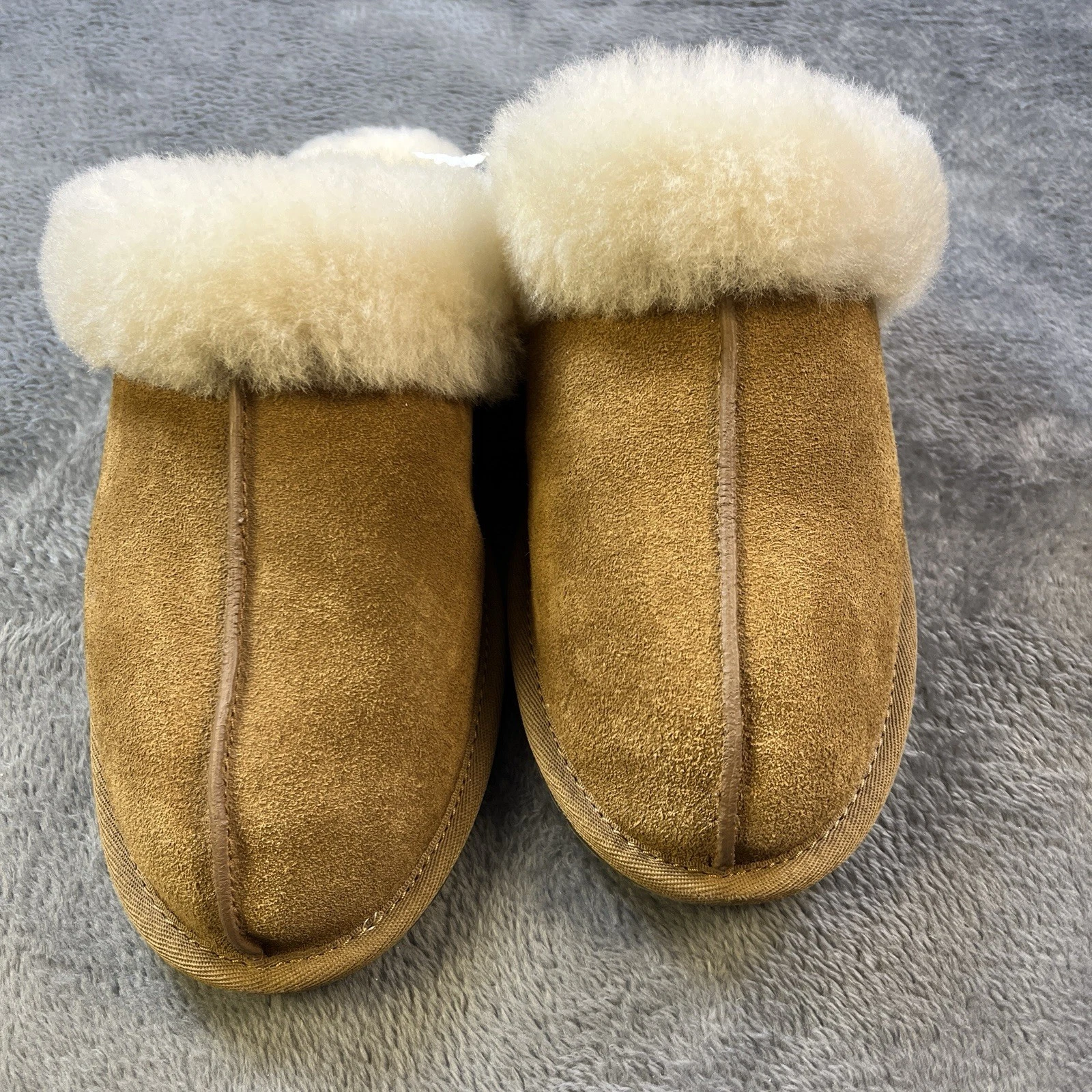 Pantofole Uggs Scuffette II donna 11 scarpe US castagno slip on nuove shearling