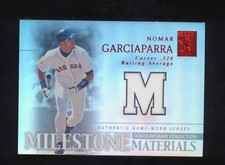 2003 Topps Tribute Milestone Materials  Red  Nomar Garciaparra Jerse  card 49/50