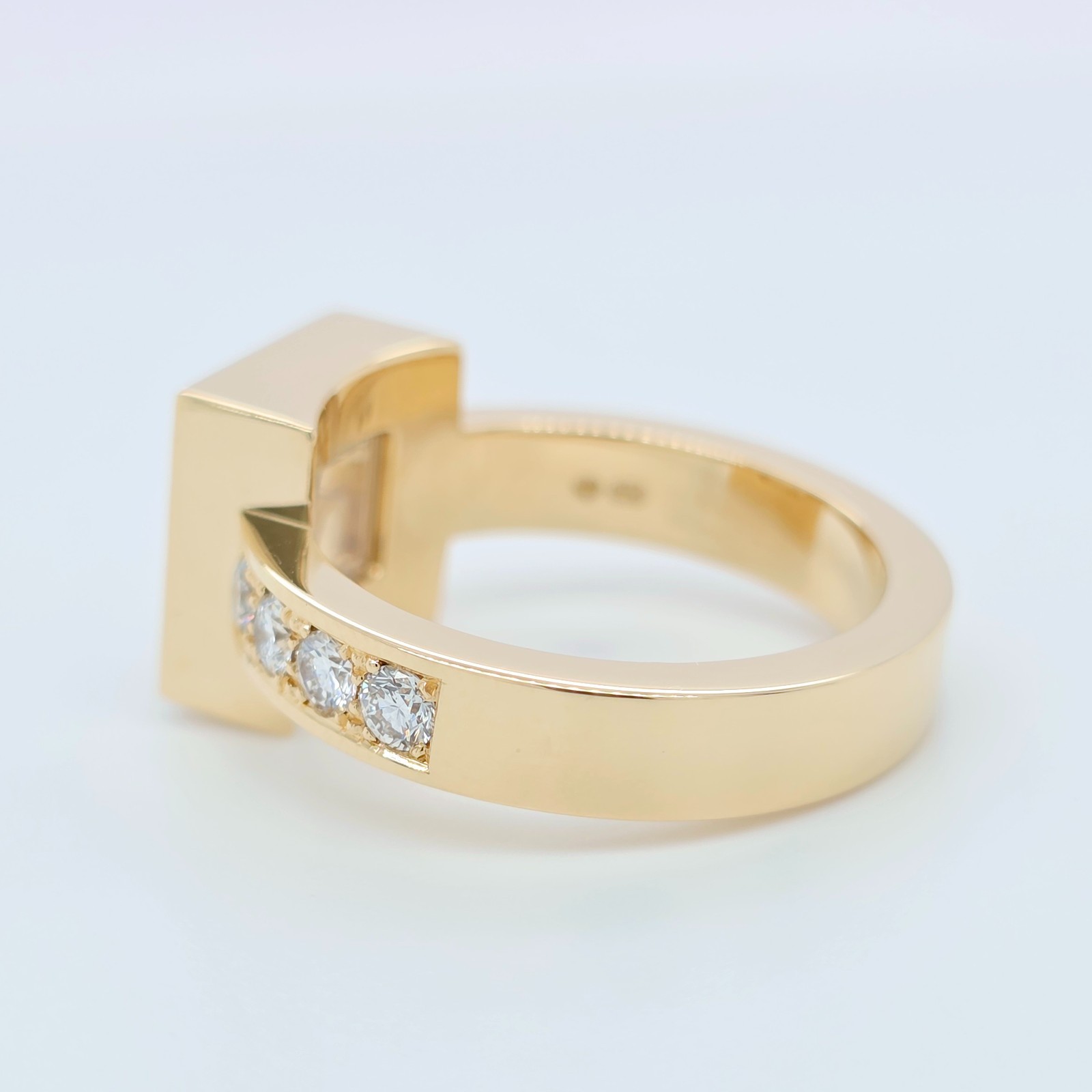 Chopard Happy Diamonds Square Ring, 18ct Yellow G… - image 5