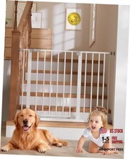 29.5 40.75" Baby Gate for Stairs, 30" Tall Dog 29.5-40.75" W x 30" H White