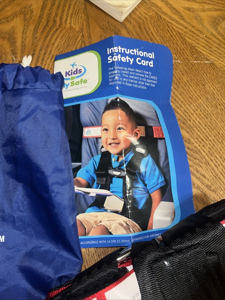 Kids Fly Safe Cares Airplane Safety Harness Belt 22-44 Pounds - Image 3 of 4