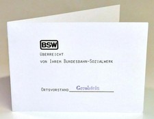 (p6001) BSW Bundesbahn-Sozialwerk Ortsvorstand Gerolstein: Dienstjubil&auml;um 40 Ja