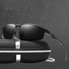 Aluminum Polarized Photochromic Sunglasses Men UV400 Driving Sports Glasses USA
