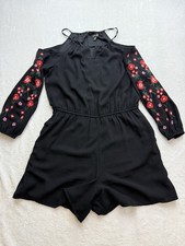 Thalia Sodi Womens Embroidered Cold Shoulder ...