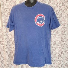 majestic blue Chicago cubs 2008 mlb tshirt Size large