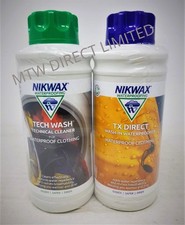 Nikwax Tech Wash & TX Direct Wash In 1 Litre Twin Pack Waterproofing Cleaner 29.44 per litre