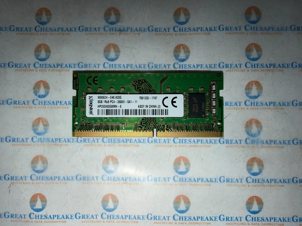Kingston DDR4 SDRAM 8 GB Capacity per Module Memory (RAM) for sale