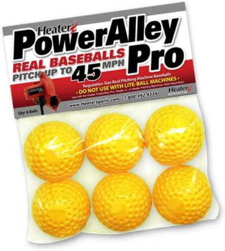 Sports PowerAlley Pro gelbe Grübchen Baseballs - langlebig und präzise echte Grube... - Bild 6 von 12