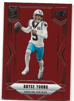 Bryce Young 2025 Panini Donruss Elite Red /99 Carolina Panthers