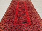 Rare Hand Knotted Vintage Afghan Turkmen Felpah Wool Area Rug 5.11 x 3.5 Ft — photo 4
