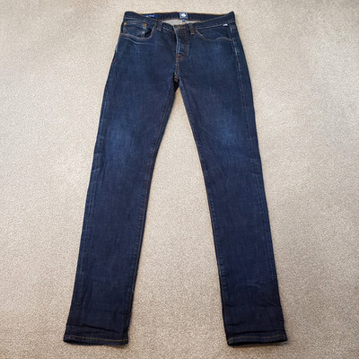 Pretty Green Mens Jeans 30x33 Blue Erwood Slim Fit Wash Denim Mod Liam W30 L33