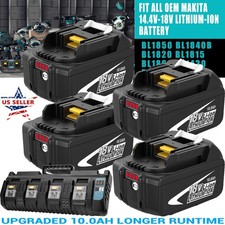 10.0Ah For Makita 18Volt 8.0Ah LXT Li-Ion Battery BL1860B BL1830 BL1850 /Charger