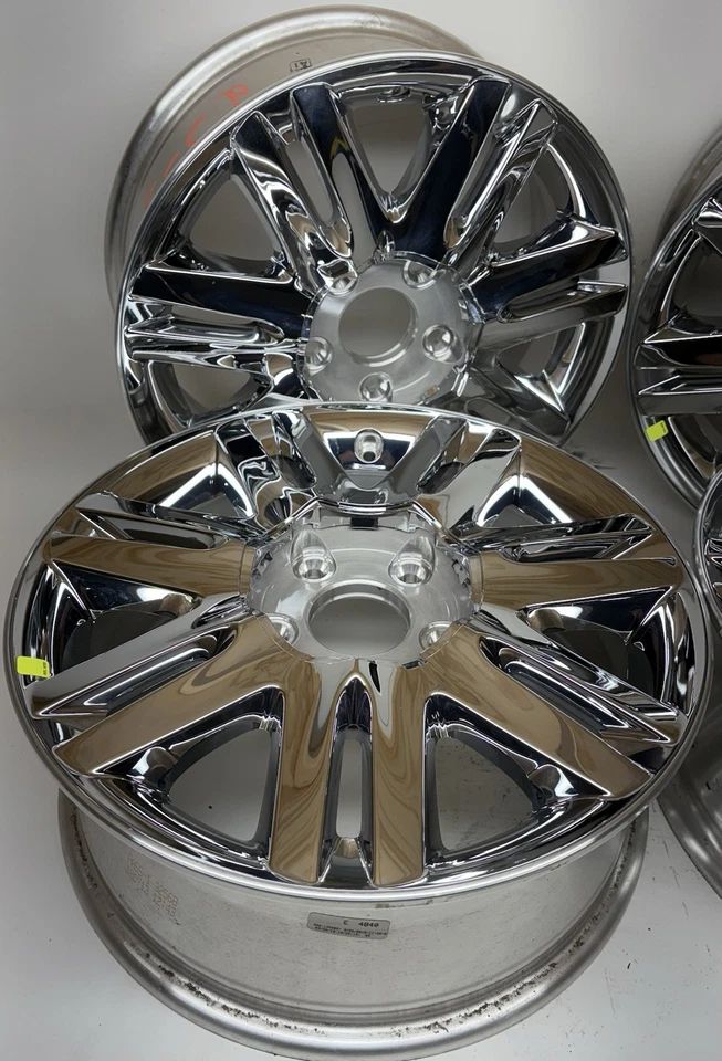 NEW 2008 2009 2010 Chrysler Town & Country 17” OEM Chrome Clad Wheels Part #2333 - Image 3 of 4