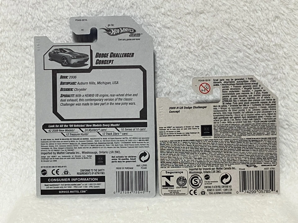 Dodge Challenger Concept 2009 Hot Wheels (2) más rápido que nunca 2/10-1 tarjeta corta Foto 2 de 2
