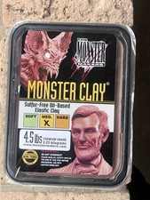1 Monster Clay Premium Grade Modeling Clay - Medium - 4.5lb Tub - NEW SIZE