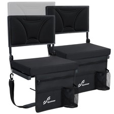 Stadium Seats with Back Support: Height Adjustable Thick Padded Stadium Seats...