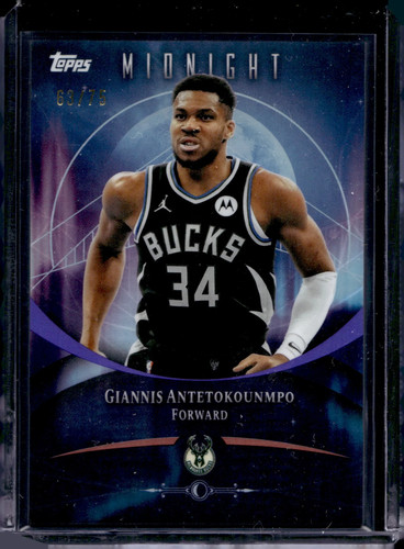 2025 Topps Midnight Giannis Antetokounmpo /75 #14