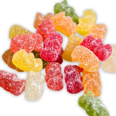 Jelly Bears Super Sour Gummies Candy   Chewy Tangy Snack, Fun Treat for Parties