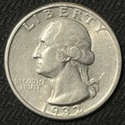 1932 25C Washington Silver Quarter Dollar Circulated First Year Issue 🔥
