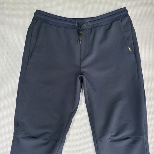 UNRL Performance Pants Men’s L Navy Joggers 4-Way Stretch Gym Golf Travel - 第 2/13 張圖片