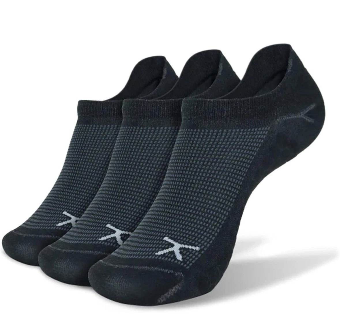 Flux Women's Black Adaptive Pro No-show 5-Pack Size Small 5-11 USA New
