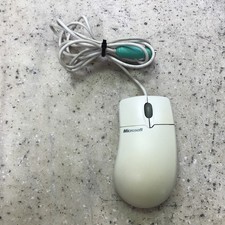 Vintage Microsoft Scroll Wheel 2 Button PS/2 Computer Mouse IntelliMouse 1.1A