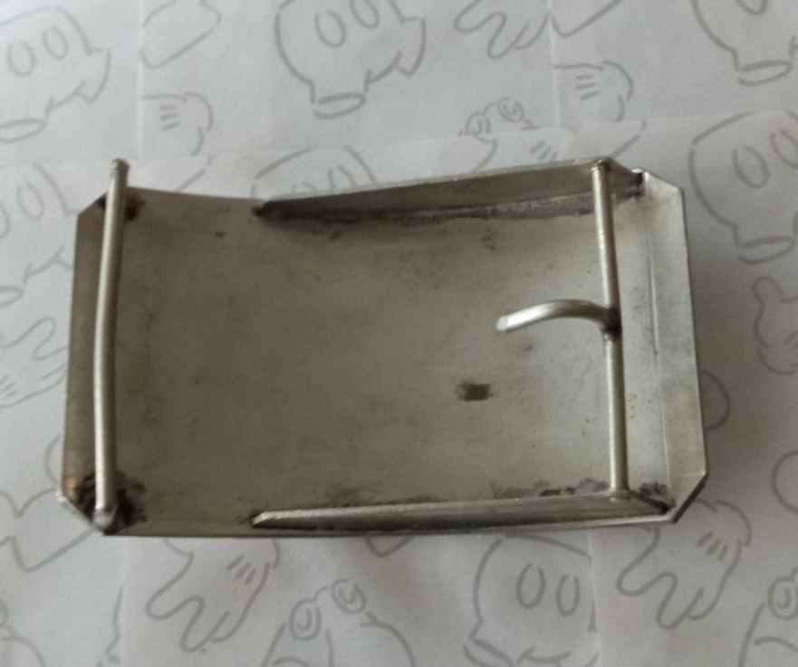 Bronco Horse Stallion Rectangular Silver Tone Bel… - image 3