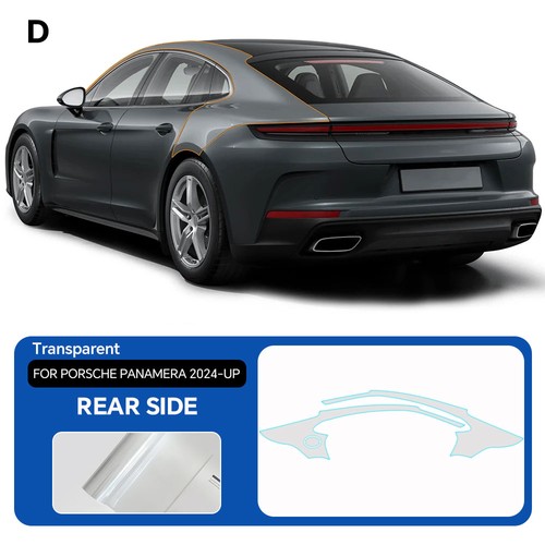 For Porsche Panamera 2024-UP Rear Side Precut Paint Protection Film Clear PPF - Picture 2 of 19