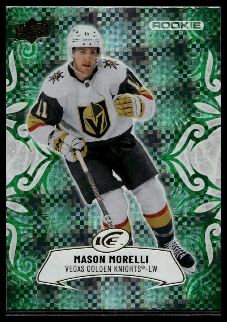 2024-25 Upper Deck Ice #145 Mason Morelli Emerald Green RC