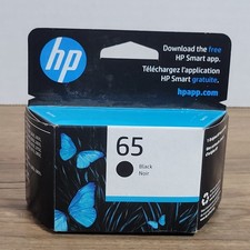 HP 65 Black Ink Cartridge Genuine OEM N9K02AN New Exp May 2024