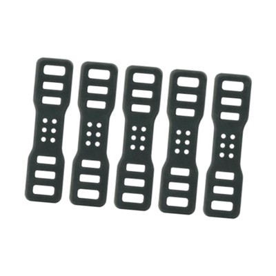 5/10 Stück schwarze leichte Gummibänder für Lautsprecher Taschenlampe Lenker
