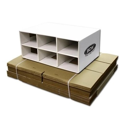 BCW Shoe-House Box   6 Fächer, Platz für bis zu 9600 Sammelkarten, Trading Cards